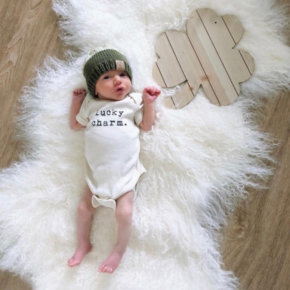 Lucky Charm Organic Bodysuit Onesie - Picture 6 of 7